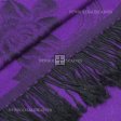 Two Tone Rose Pashmina 5403 Purple Black