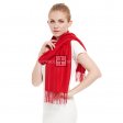 Cashmere Feel Scarf Z19-04 Red