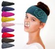 Fashion Flower Headbands H5044 (9 Colors, 1 Doz)