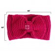 Knit Bow Head Band X12162 (7 Colors, 1 Doz)