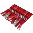 Giant Check Scarf 07-01 Color: Red