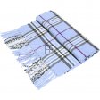 Giant Check Scarf #07-23 Color: Light Blue