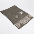 Herringbone Plaid Scarf 04-03 Color: Black/Camel