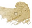 Wrinkle Solid Scarf M-05 Color: Cream