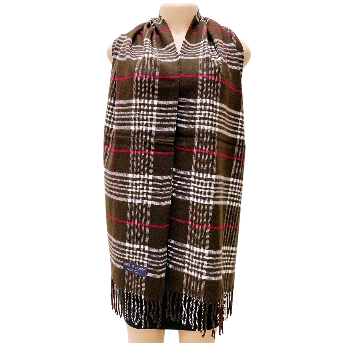Cashmere Feel Scarf #100-18 Color: Brown