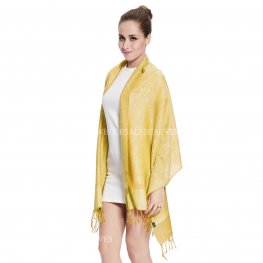 Jacquard Pashmina PL1804 Goldenrod Grey  Jacquard Pashmina PL1804 Goldenrod Grey