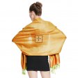 Jacquard Pashmina PL1807 Orange Green