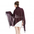 Jacquard Pashmina PL18105 Scarlet Black