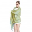 Jacquard Pashmina PL18120 Yellow Baby Blue