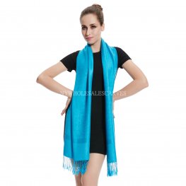 Jacquard Pashmina PL1818 Dodger Blue  Jacquard Pashmina PL1818 Dodger Blue