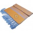 Jacquard Pashmina PL1854 Orange Light Blue