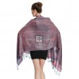 Jacquard Pashmina PL1855 Rose Teal