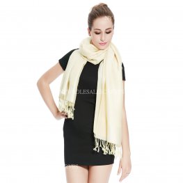 Jacquard Pashmina PL1878 Cream  Jacquard Pashmina PL1878 Cream