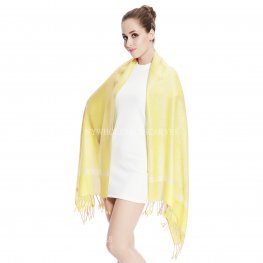 Jacquard Pashmina PL1881 Light Yellow  Jacquard Pashmina PL1881 Light Yellow