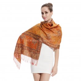Gorgeous Paisley Pashmina 82307 Orange  Gorgeous Paisley Pashmina 82307 Orange