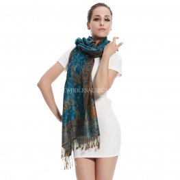Gorgeous Paisley Pashmina 82313 Teal  Gorgeous Paisley Pashmina 82313 Teal