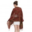 Gorgeous Paisley Pashmina 82316B RedBrown