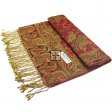 Gorgeous Paisley Pashmina 82316B RedBrown