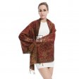 Gorgeous Paisley Pashmina 82316B RedBrown