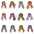 Big & Small Paisley Pashmina 831S (11 Colors, 1 Doz)