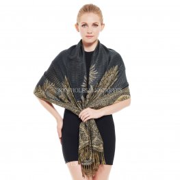 Thicker Pashmina Scarf YZ3602 Dark Grey  Thicker Pashmina Scarf YZ3602 Dark Grey
