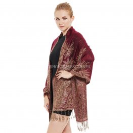 Thicker Pashmina Scarf YZ3605 Burgundy  Thicker Pashmina Scarf YZ3605 Burgundy