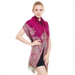 Thicker Pashmina Scarf YZ3606 Rose  Thicker Pashmina Scarf YZ3606 Rose