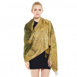 Thicker Pashmina Scarf YZ3610 Olive Green