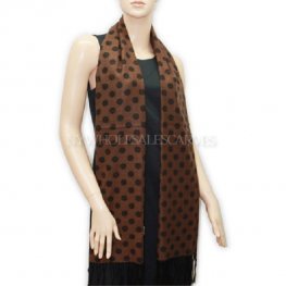 Cashmere Feel Scarf 503-4 Color: Brown