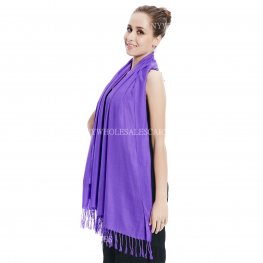 Solid Silky Pashmina 8109 Purple  Solid Silky Pashmina 8109 Purple