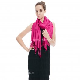 Solid Silky Pashmina 8119 Fuchsia  Solid Silky Pashmina 8119 Fuchsia