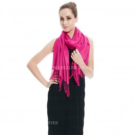 Solid Pashmina 8119 Fuchsia