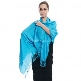 Solid Silky Pashmina 8134 Dark Turquoise  Solid Silky Pashmina 8134 Dark Turquoise