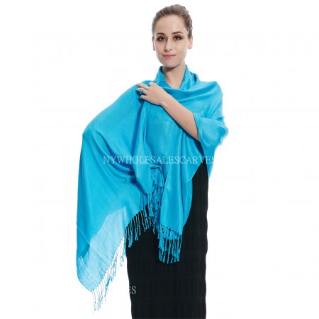 Solid Pashmina 8134 Dark Turquoise