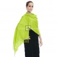 Solid Pashmina 8148 Lime Green