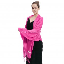 Solid Silky Pashimina 8154 Rose  Solid Silky Pashimina 8154 Rose