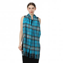 Cashmere Feel Scarf 07-18 Turquoise