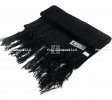 Chenille Scarves #SO005G Color: Black