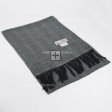 Herringbone Plaid Scarf 04-14 Color: Black/Grey