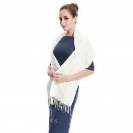 Cashmere Feel Scarf 19-11 Ivory