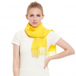 Cashmere Feel Scarf Z19-18 Yellow  Cashmere Feel Scarf Z19-18 Yellow