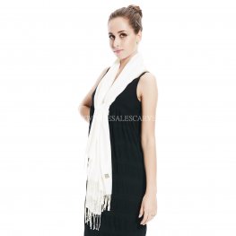 Solid Pashmina DXG03 Ivory  Solid Pashmina DXG03 Ivory