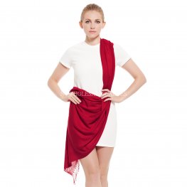 Premium Silky Soft Bamboo Fiber Shawl 9604 Burgundy  Premium Silky Soft Bamboo Fiber Shawl 9604 Burgundy