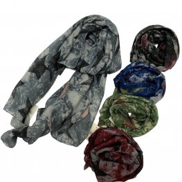 Multicolored Star Pattern Scarf FS0207  Multicolored Star Pattern Scarf FS0207