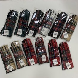 Women Touchscreen Tartan Plaid fashion Gloves GL152 (1 Doz)