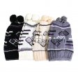2 Ways Use Knit Winter Hat F-19 (4 Colors, 1 Doz)