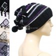 2 Ways Use Knit Winter Hat F-19 (4 Colors, 1 Doz)