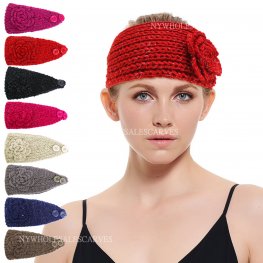 Fashion Crochet Headband X12159 (7 Colors, 1 Doz)