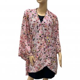 Lovely Summer Colorblock Kimono HR23021-130  Lovely Summer Colorblock Kimono HR23021-130