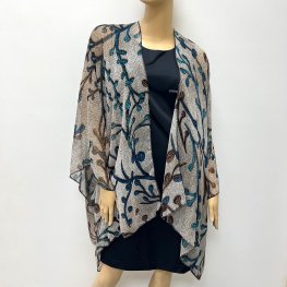 Watercress Print Kimono HR23021-149  Watercress Print Kimono HR23021-149
